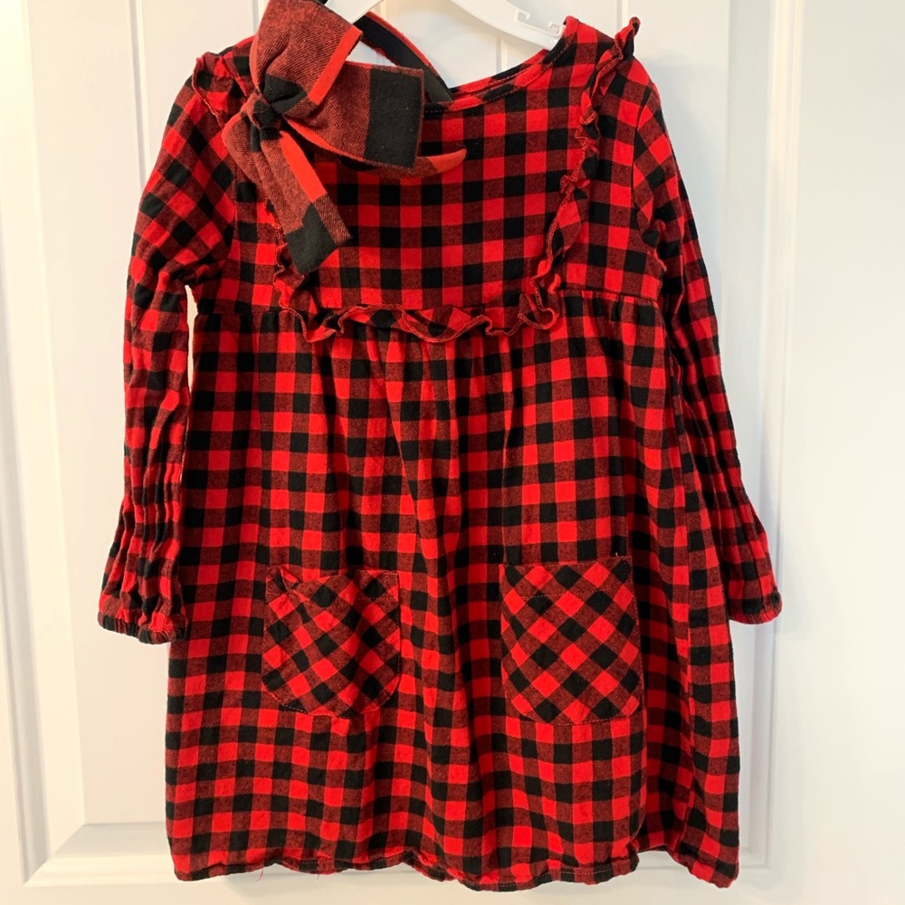 ❤️Girl Plaid Dress Size 4T
